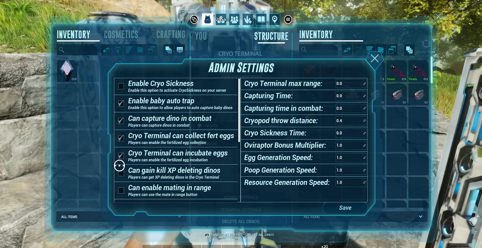 Cryo made easy! (Image via Studio Wildcard | YouTube/Jade PG2)
